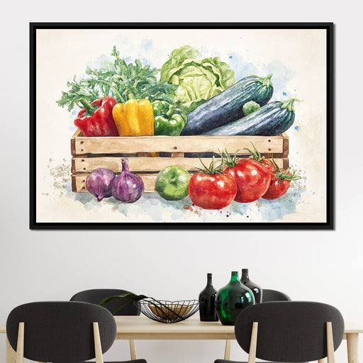 Veggies Basket Canvas Print