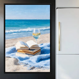 Seaside Pages and Chardonnay Bliss - NicheCanvas