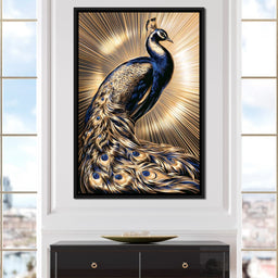 Radiant Majesty of the Gilded Plumage - NicheCanvas