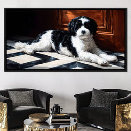 Gentle Canine Resting Charm - NicheCanvas