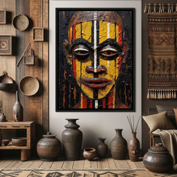 Tribal Mask 09 - Sakeem Gibbs - NicheCanvas