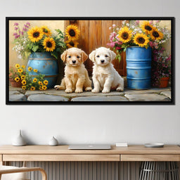 Sunflower Companionship Duo - NicheCanvas