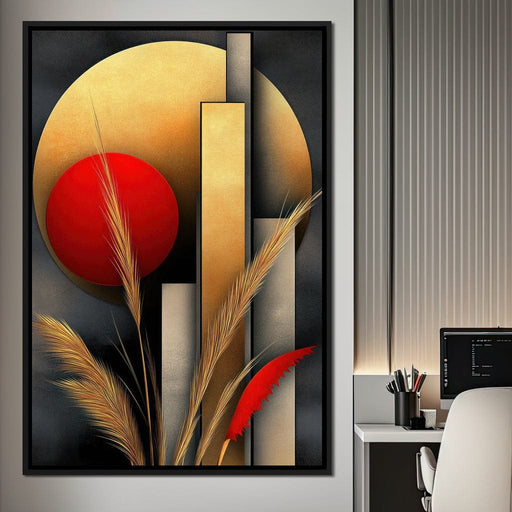 Sunset Geometry - TooplesArt Canvas Print