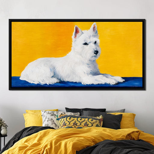Terrier Tranquility Delight Canvas Print