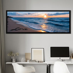 Sunset Shores Eternal Affection - NicheCanvas