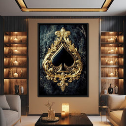 Gilded Elegance Spade - NicheCanvas