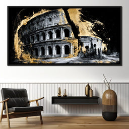 Gilded Ruins of Ancient Rome - NicheCanvas