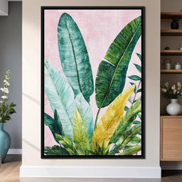 Tropical Leaf Harmony - NicheCanvas
