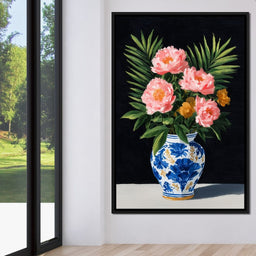 Blossoms In Porcelain Bliss - NicheCanvas