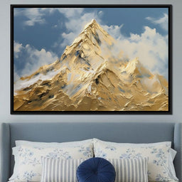 Golden Summit Rising Light - NicheCanvas
