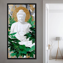 Golden Halo Buddha Garden - NicheCanvas