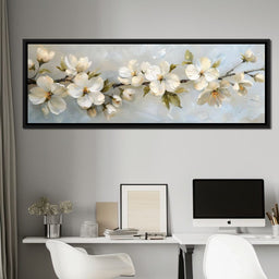 Blossoming Alabaster Flowers - NicheCanvas