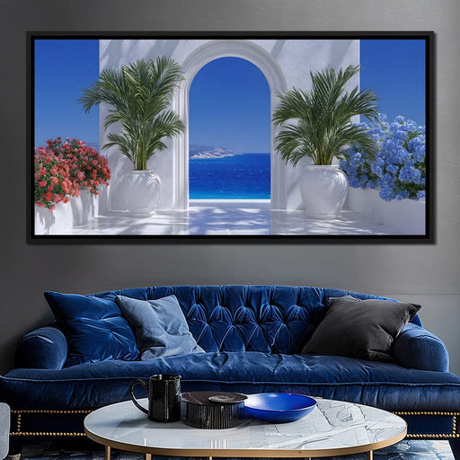 Mediterranean Archway Vista Canvas Print