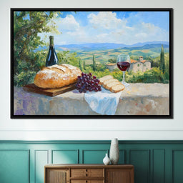 Tuscan Feast Panorama - NicheCanvas