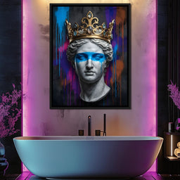 Crowned in Neon - NicheCanvas