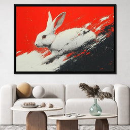Bunny Running Wild In Vivid Dreams - NicheCanvas
