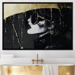 Golden Umbrella Women Enigma - NicheCanvas