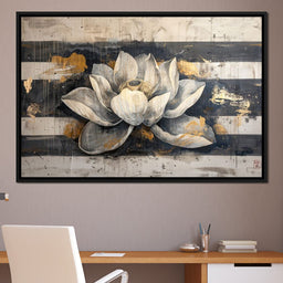 Harmony Golden Lotus - NicheCanvas