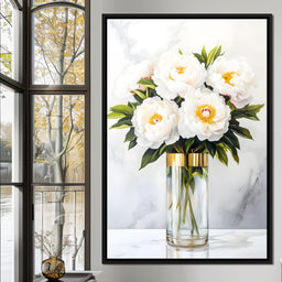 Opulent Peony Elegance - NicheCanvas