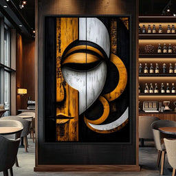 Golden Lattice of Reflection - NicheCanvas