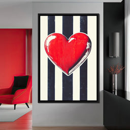 Heartbeat Elegance - NicheCanvas