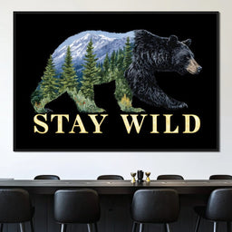 Bear Spirit Mountain Wildscape - NicheCanvas