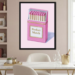 Perfect Match Pink Matchbox - NicheCanvas