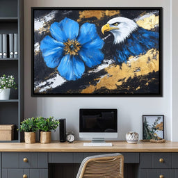 Hawk's Flight with Azure Blossom - Alicia Smith - NicheCanvas