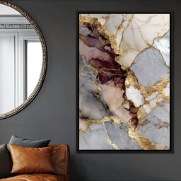 Gilded Marble Rift Elegy - NicheCanvas