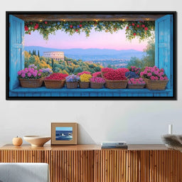 Tuscan Garden Splendor Vista - NicheCanvas