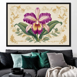 Regal Orchid Botanical Grace - NicheCanvas