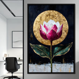 Golden Petal Radiance - NicheCanvas