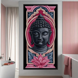 Buddha Tranquil Blossom Reflection - NicheCanvas
