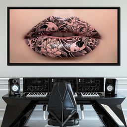 Enchanted Koi Elegance Lips - NicheCanvas