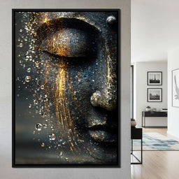  Golden Tranquil Buddha Flow Mirror - NicheCanvas