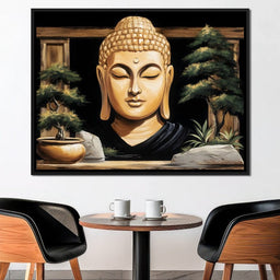 Golden Tranquility Oasis - NicheCanvas