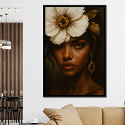 Golden Petals Enigma - NicheCanvas