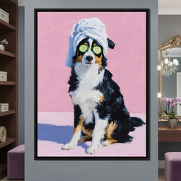 Spa Day Aussie Shepherd Pup - NicheCanvas