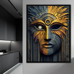 Golden Dawn Masked Fusion - NicheCanvas