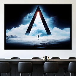 Ascending Through Celestial Mists - NicheCanvas