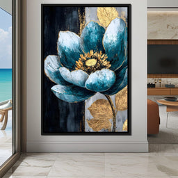 Radiant Petals Golden Harmony - NicheCanvas