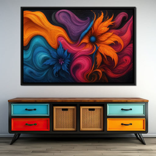 Colorstorm Swirls - TooplesArt Canvas Print