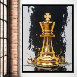 Golden Chess Splendor - NicheCanvas