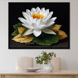 Radiant Lotus Elegance - NicheCanvas