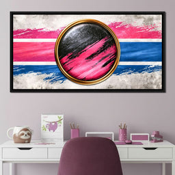 Collision of Modern Circles - NicheCanvas