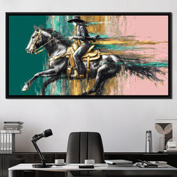 Golden Cowgirl Noir Star - NicheCanvas