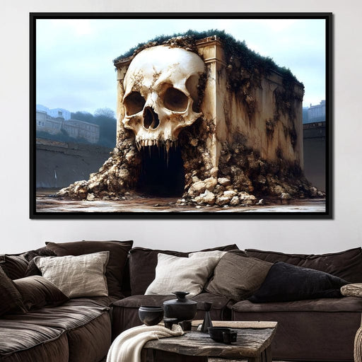 Skull Fortress Erosion Dreams Canvas Print