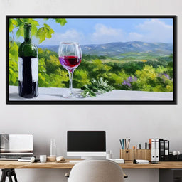 Sunlit Vineyard Elegance - NicheCanvas