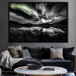 Eternal Wilderness Light Green Glow - NicheCanvas