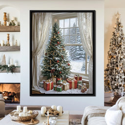 Winter Festival by the Window - NicheCanvas
